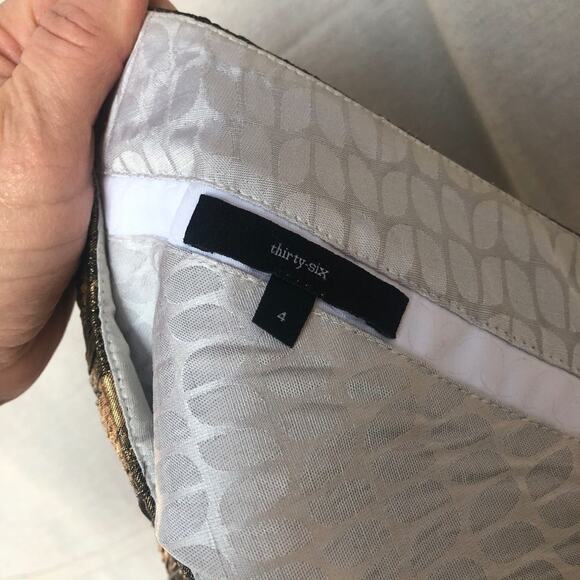 Alvin Valley Thirty-six Brocade Cigarette Pants - Picture 4 of 6